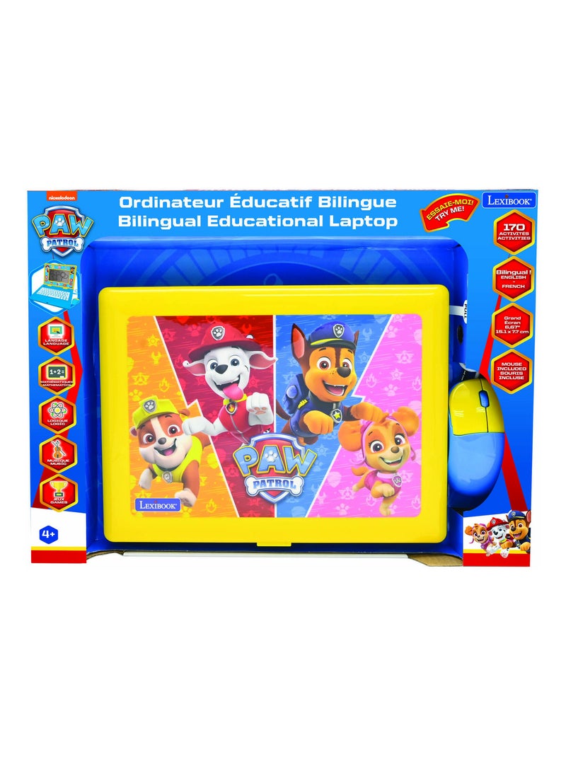 Ordinateur portable éducatif bilingue La Pat Patrouille (EN/FR) Bleu - Kiabi