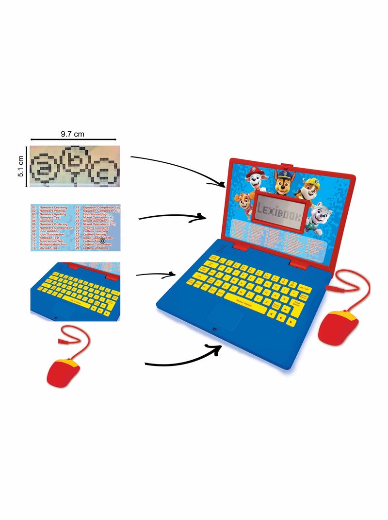 Ordinateur portable éducatif bilingue La Pat Patrouille (FR/EN) Bleu - Kiabi