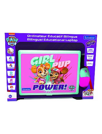 Ordinateur portable éducatif bilingue La Pat Patrouille Girly (FR/EN)