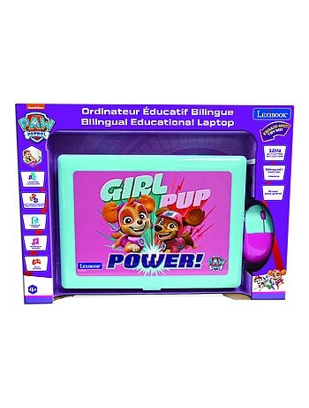 Ordinateur portable éducatif bilingue La Pat Patrouille Girly (FR/EN)