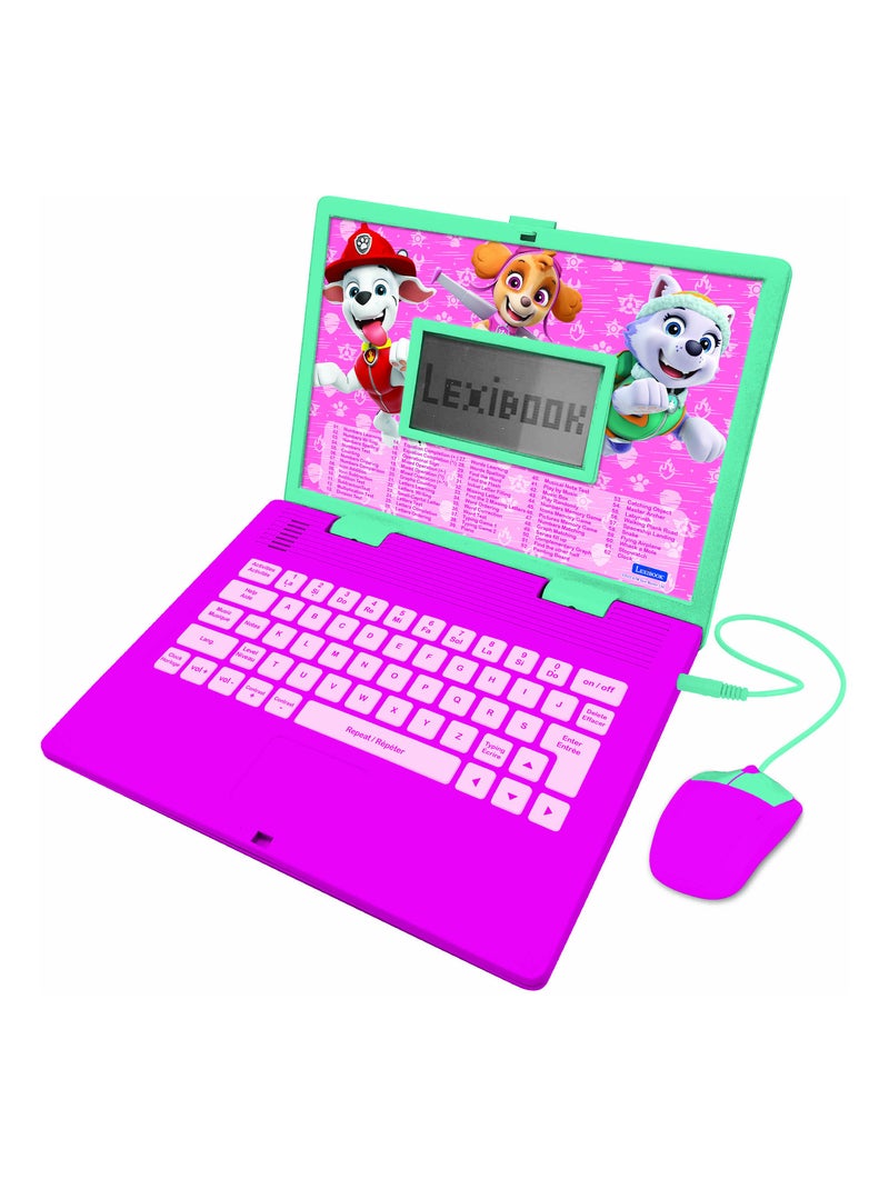 Ordinateur portable éducatif bilingue La Pat Patrouille Girly (FR/EN) Rose - Kiabi