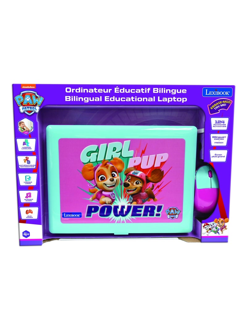 Ordinateur portable éducatif bilingue La Pat Patrouille Girly (FR/EN) Rose - Kiabi