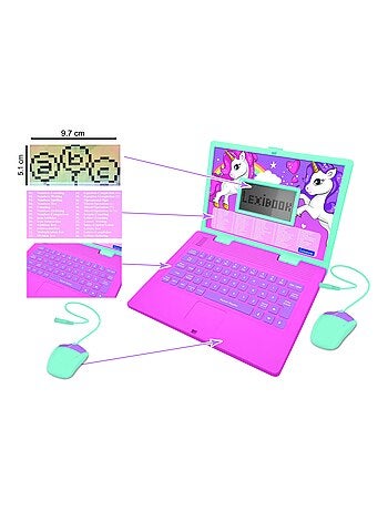 Ordinateur portable éducatif bilingue Licorne (FR/EN)