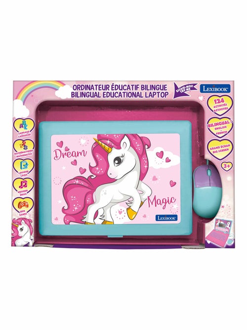 Ordinateur portable éducatif bilingue Licorne (FR/EN) - Kiabi