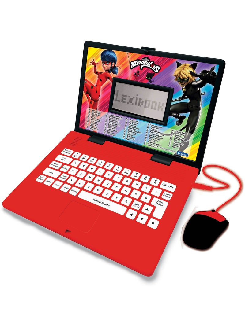 Ordinateur portable éducatif bilingue Miraculous (FR/EN) Rouge - Kiabi