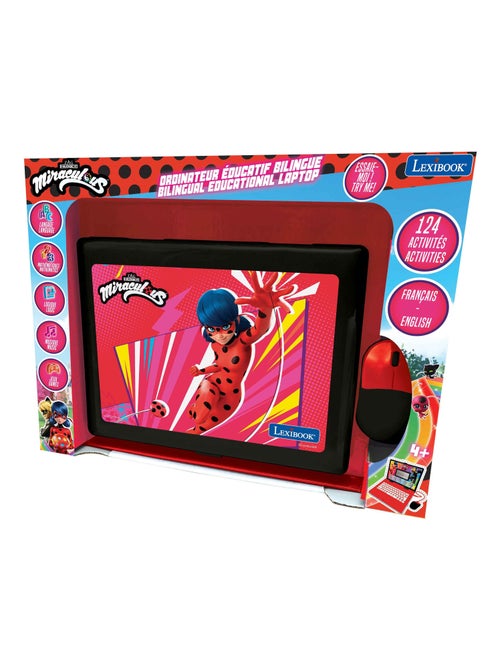Ordinateur portable éducatif bilingue Miraculous (FR/EN) - Kiabi