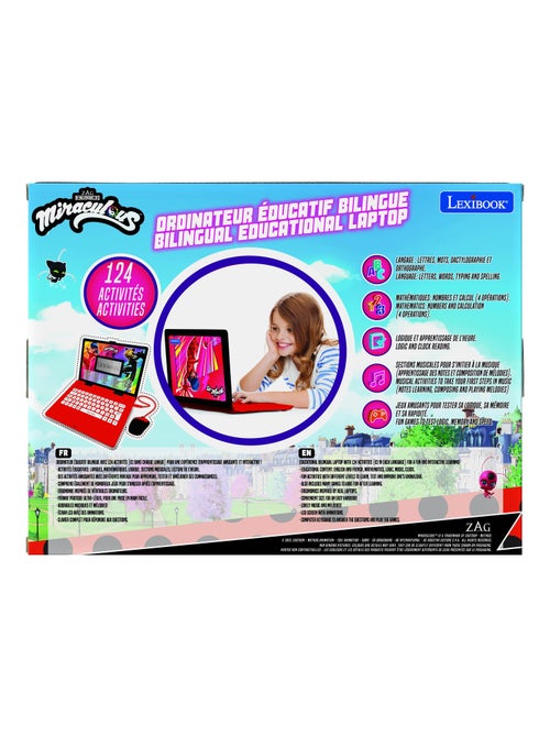 Ordinateur portable éducatif bilingue Miraculous (FR/EN) - Kiabi
