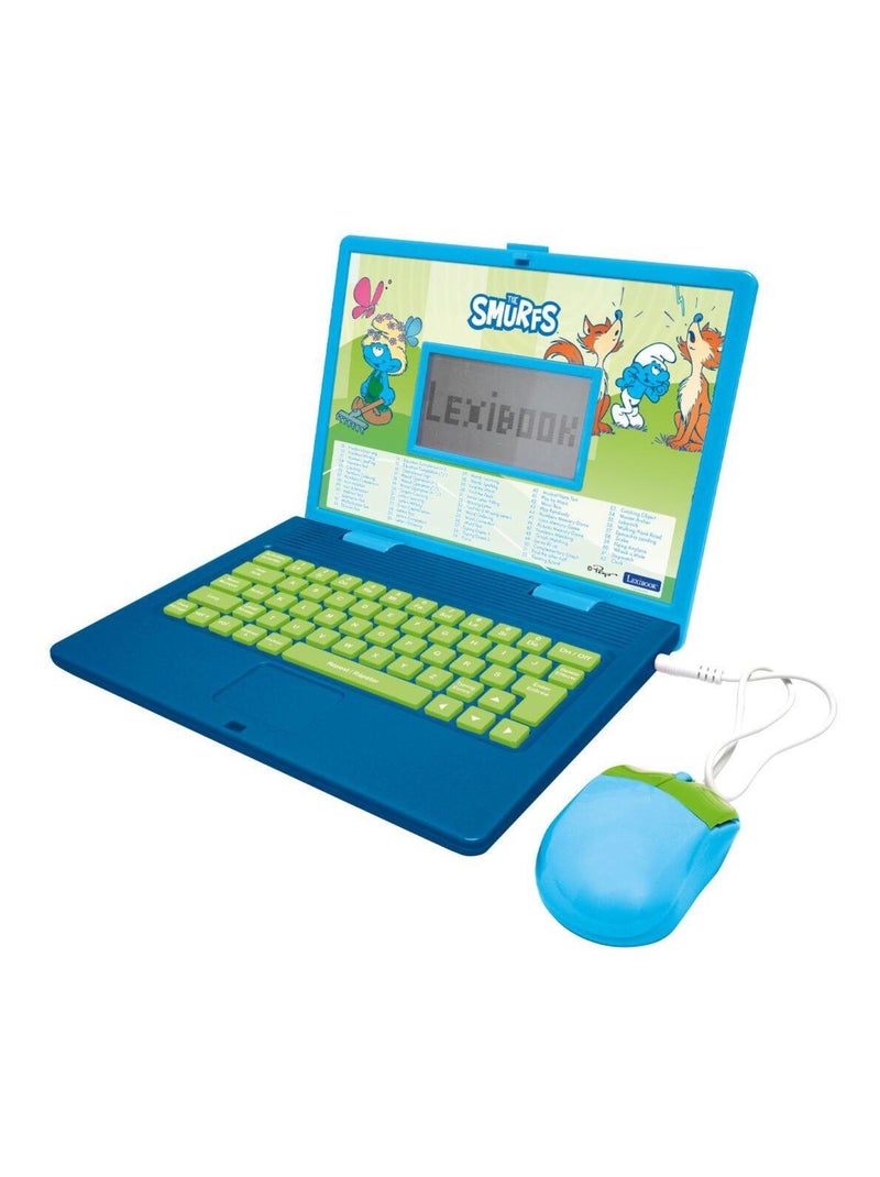 Ordinateur portable éducatif bilingue Schtroumpfs (FR/EN) Bleu - Kiabi