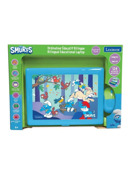 Ordinateur portable éducatif bilingue Schtroumpfs (FR/EN) - Kiabi