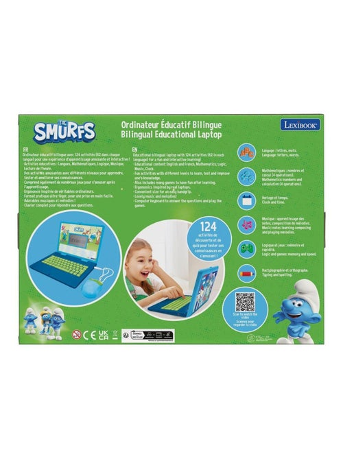 Ordinateur portable éducatif bilingue Schtroumpfs (FR/EN) - Kiabi