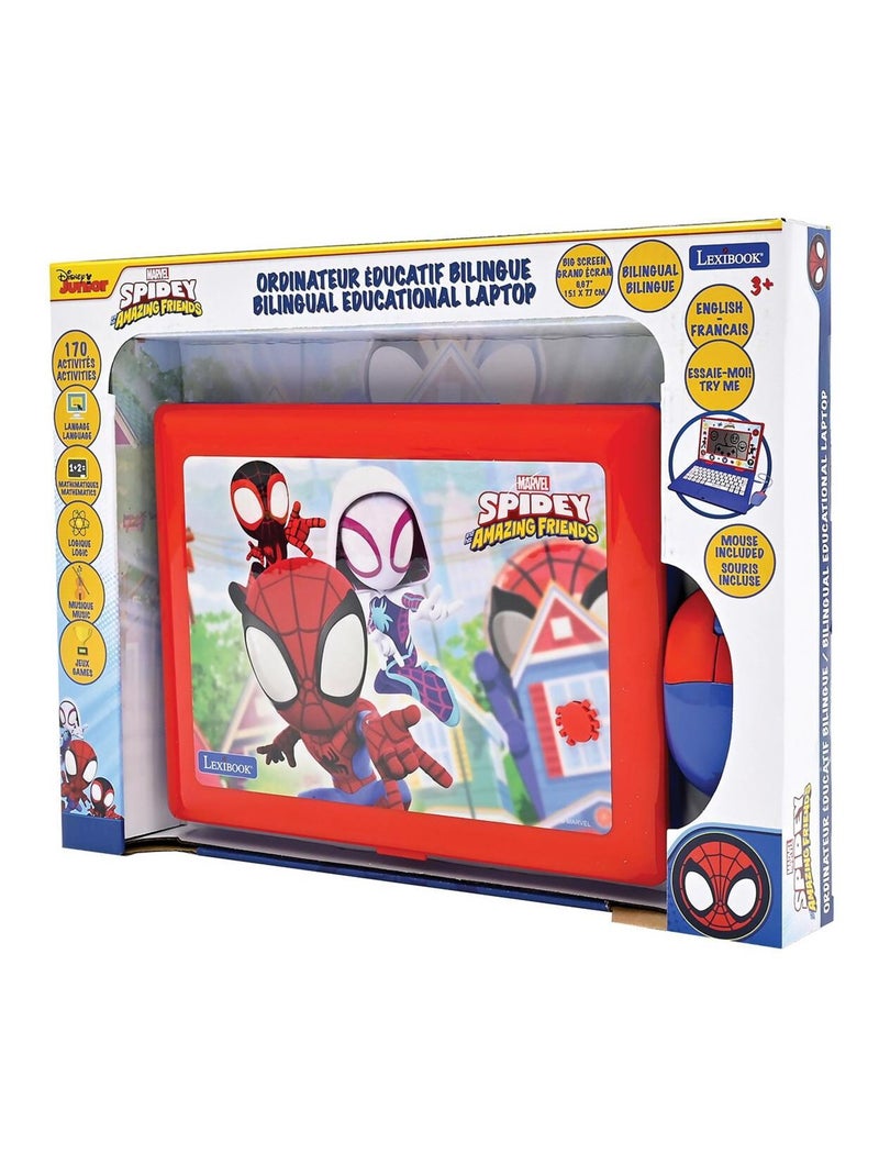 Ordinateur portable éducatif bilingue Spidey and His Amanzing Friends (FR/EN) Bleu - Kiabi
