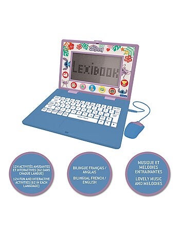 Ordinateur portable éducatif bilingue Stitch (EN/FR)