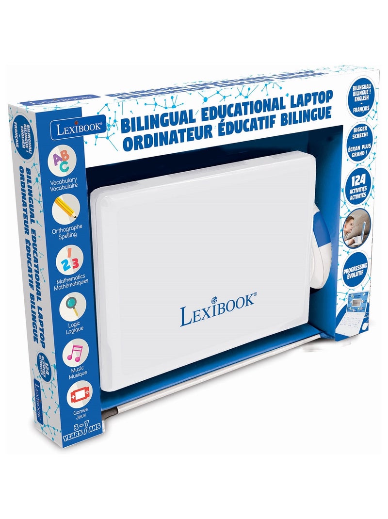 ordinateur portable éducatif Power Kid bilingue français et anglais Blanc - Kiabi