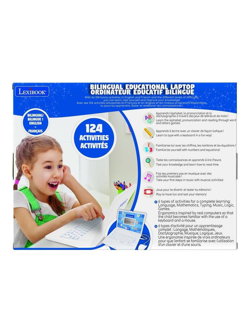 ordinateur portable éducatif Power Kid bilingue français et anglais Blanc - Kiabi