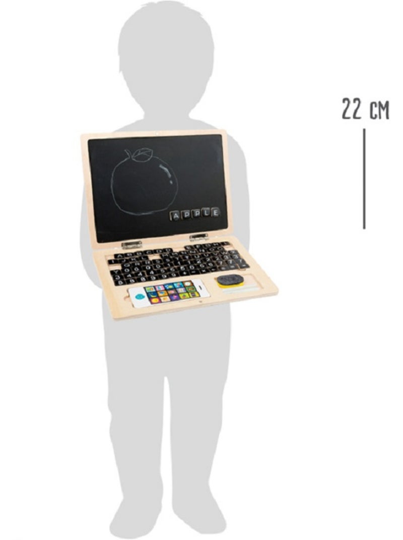 Ordinateur portable en bois Beige - Kiabi