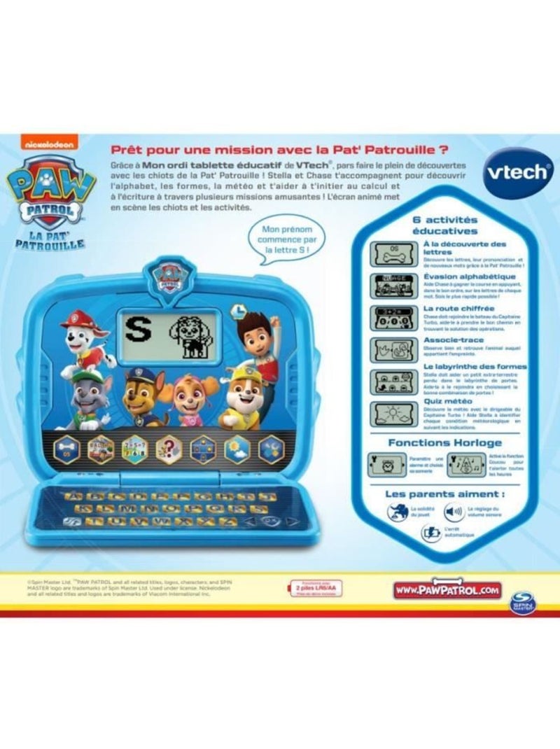 Ordinateur tablette éducatif vtech - pat patrouille - convient aux enfants de 3 ans et plus - bleu Bleu - Kiabi