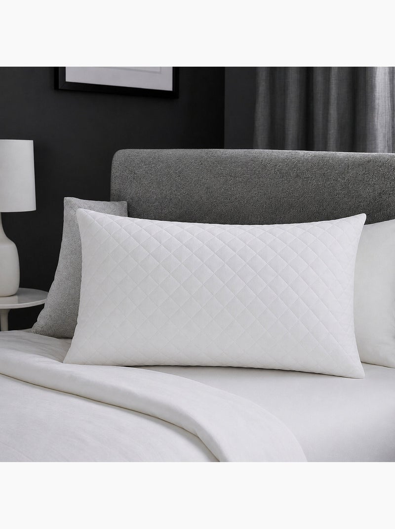Oreiller à mémoire de forme en microfibre Blanc - Kiabi
