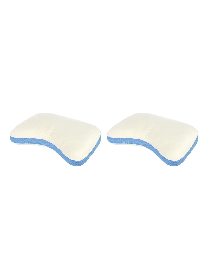 Oreiller à mémoire de forme MEMOFORM (lot de 2) Blanc - Kiabi