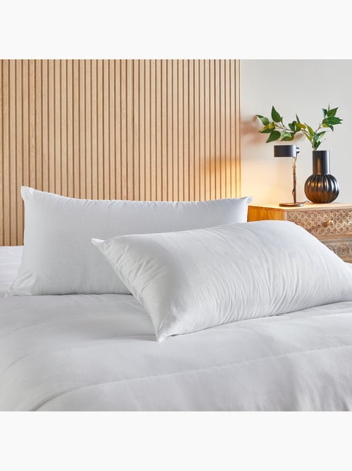 Oreiller Antiallergique en Fibre Housse 100% Coton - Kiabi
