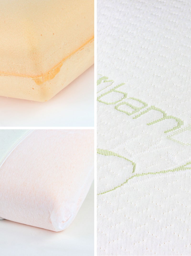 Oreiller ASCONA mousse à mémoire de forme Viscose de soja Blanc - Kiabi