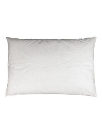 Oreiller avec enveloppe en percale de coton