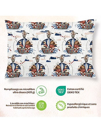 Oreiller avec taie inclus - Coton OEKO-TEX | SUPERBE BEBE