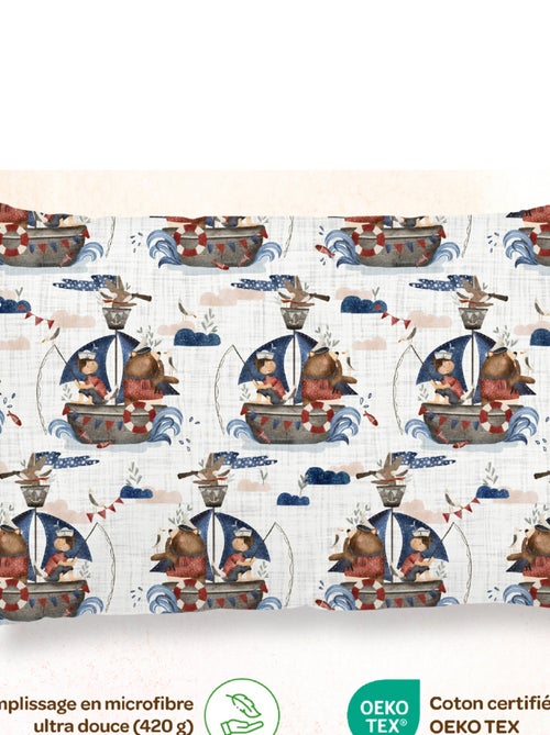 Oreiller avec taie inclus - Coton OEKO-TEX | SUPERBE BEBE - Kiabi