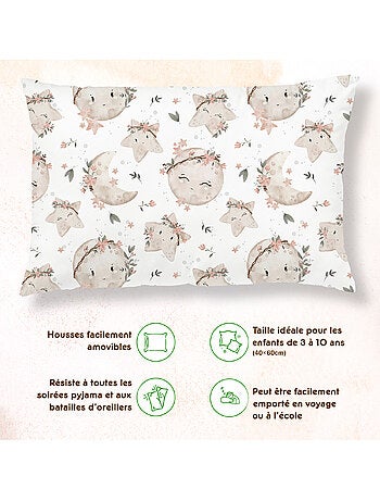 Oreiller avec taie inclus - Coton OEKO-TEX | SUPERBE BEBE