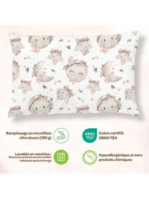 Oreiller avec taie inclus - Coton OEKO-TEX | SUPERBE BEBE - Kiabi Oreiller avec taie inclus - Coton OEKO-TEX | SUPERBE BEBE - Kiabi