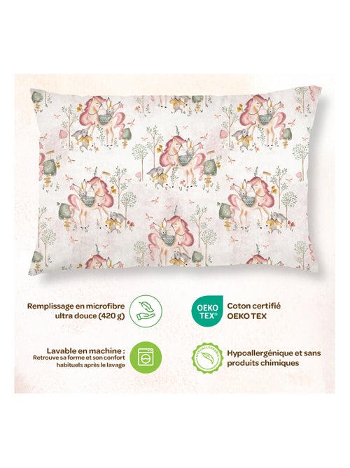 Oreiller avec taie inclus - Coton OEKO-TEX | SUPERBE BEBE - Kiabi