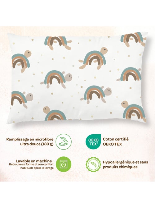 Oreiller avec taie inclus - Coton OEKO-TEX | SUPERBE BEBE - Kiabi Oreiller avec taie inclus - Coton OEKO-TEX | SUPERBE BEBE - Kiabi
