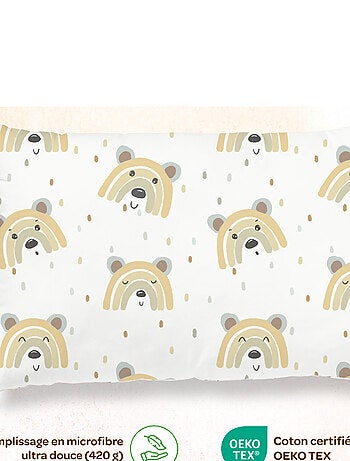 Oreiller avec taie inclus - Coton OEKO-TEX | SUPERBE BEBE