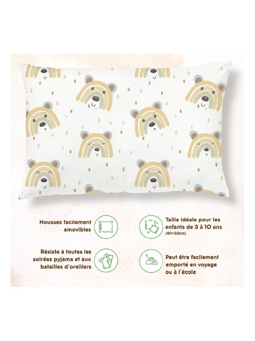 Oreiller avec taie inclus - Coton OEKO-TEX | SUPERBE BEBE - Kiabi