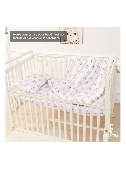 Oreiller avec taie inclus - Coton OEKO-TEX | SUPERBE BEBE - Kiabi