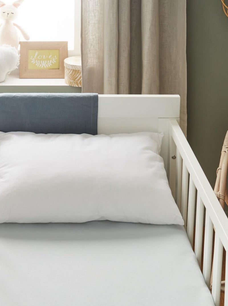 Oreiller Bébé | Coussin Enfant 40x60 | Enveloppe 100% Coton Blanc - Kiabi