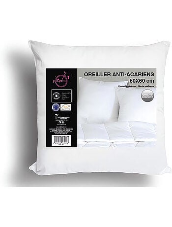 Oreiller confort anti-acarien, par Intemporel