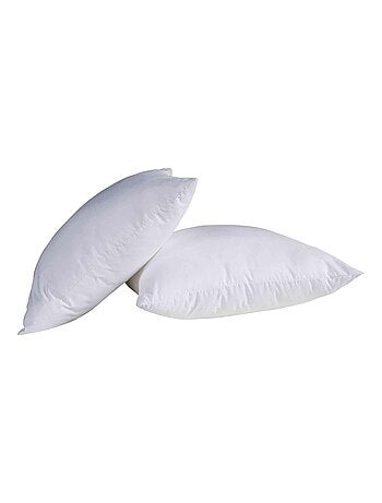 Oreiller confort enveloppe coton (lot de 2)