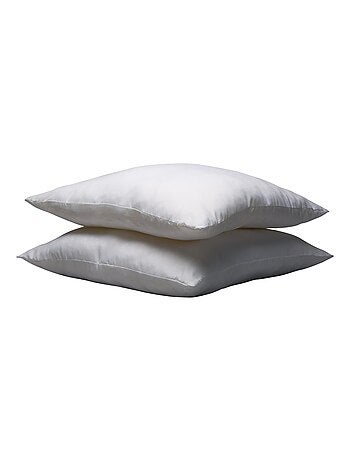 Oreiller confort enveloppe coton (lot de 2)