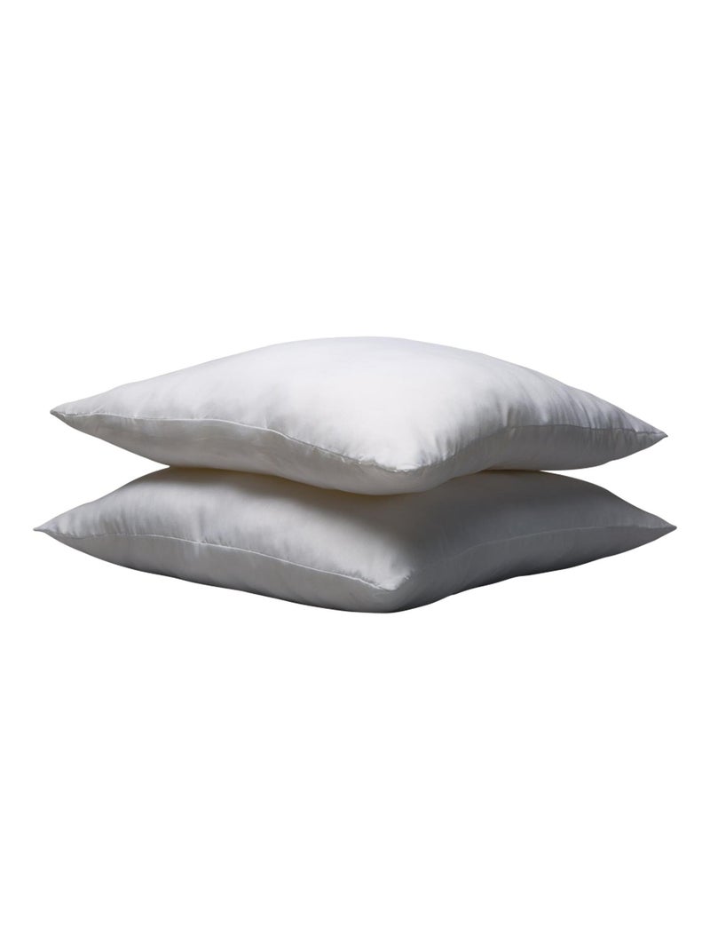 Oreiller confort enveloppe coton (lot de 2) Blanc - Kiabi