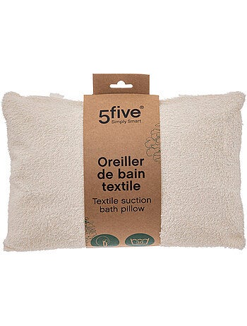 Oreiller de bain coton fixation ventouse