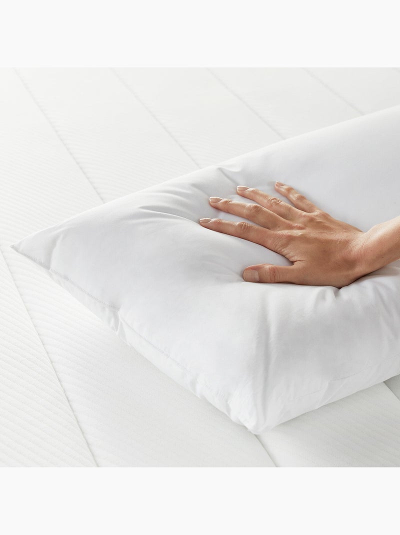 Oreiller d'hôtel Fibre Toucher doux Dormir sur le côté Blanc - Kiabi