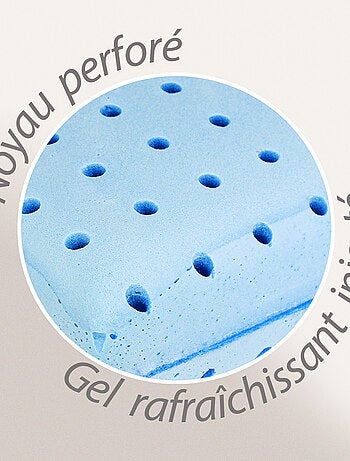 Oreiller DOZZA mousse à mémoire de forme moulée Aquagel