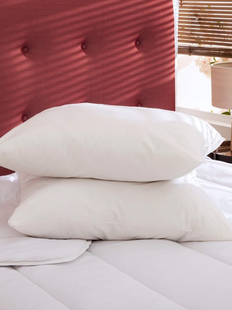 Oreiller éco naturel moelleux Blanc - Kiabi