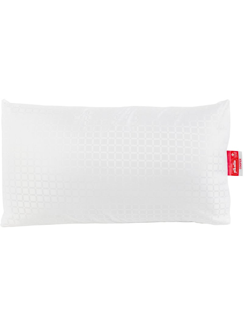 Oreiller en fibre COOPER Fermeté moyenne Respirant Blanc - Kiabi