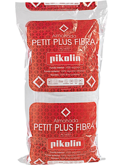Oreiller en fibre PETIT PLUS Fermeté faible Blanche - Kiabi Oreiller en fibre PETIT PLUS Fermeté faible Blanche - Kiabi