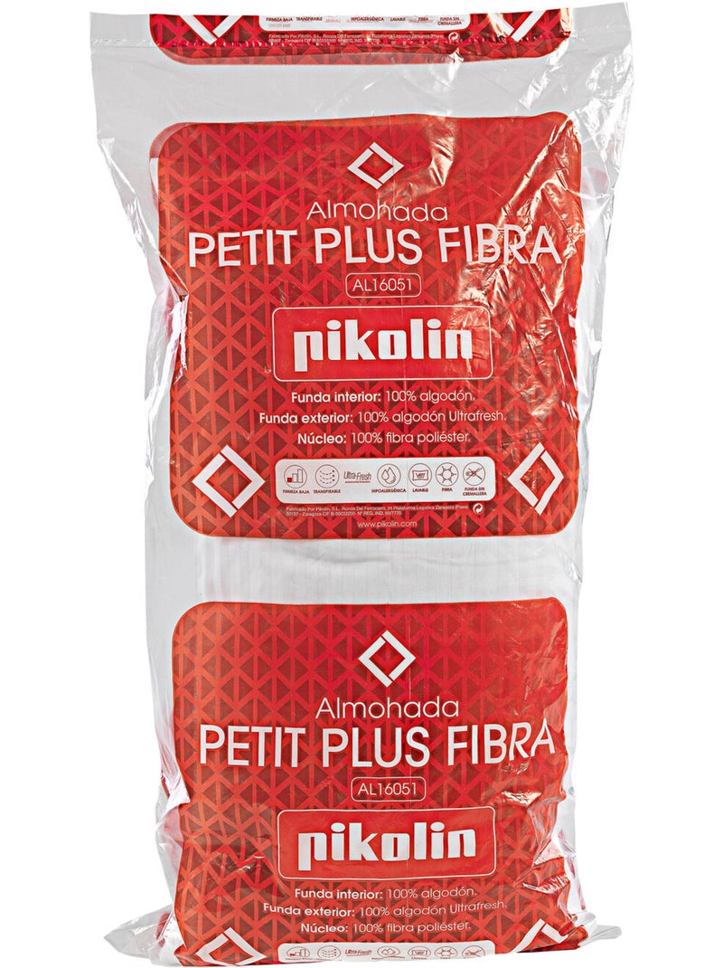Oreiller en fibre PETIT PLUS Fermeté faible Blanche Blanc - Kiabi