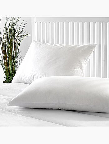 Oreiller en Plumes Fermeté faible Housse en coton