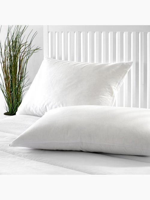 Oreiller en Plumes Fermeté faible Housse en coton - Kiabi