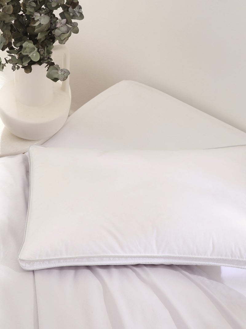 Oreiller en plumette de canard Blanc - Kiabi