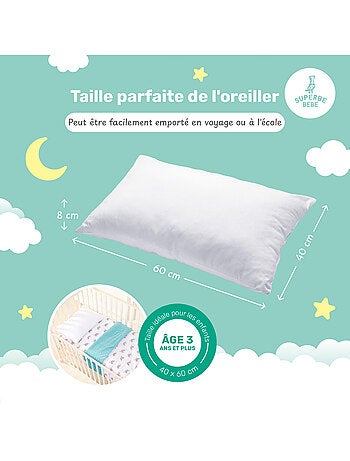 Oreiller enfant 33x45 | SUPERBE BEBE